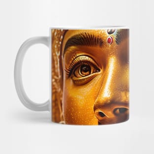 Golden face of the holy youth Buddha Mug